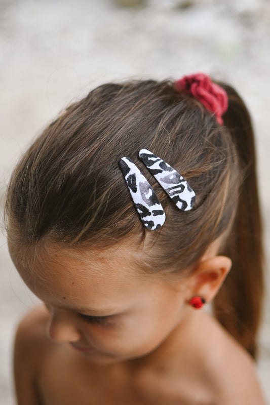 Špangice Black animal print