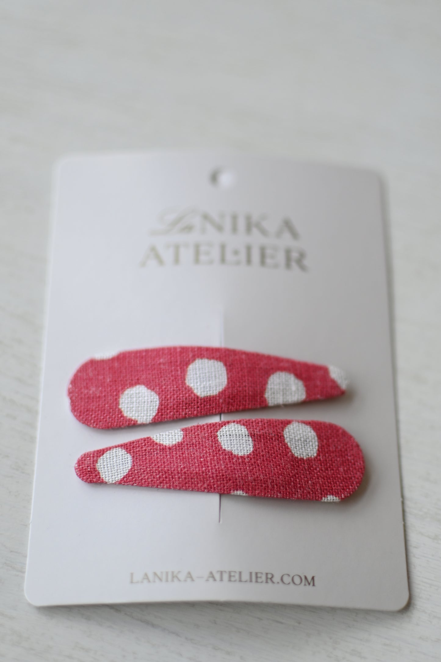 Špangice polka dots raspberry