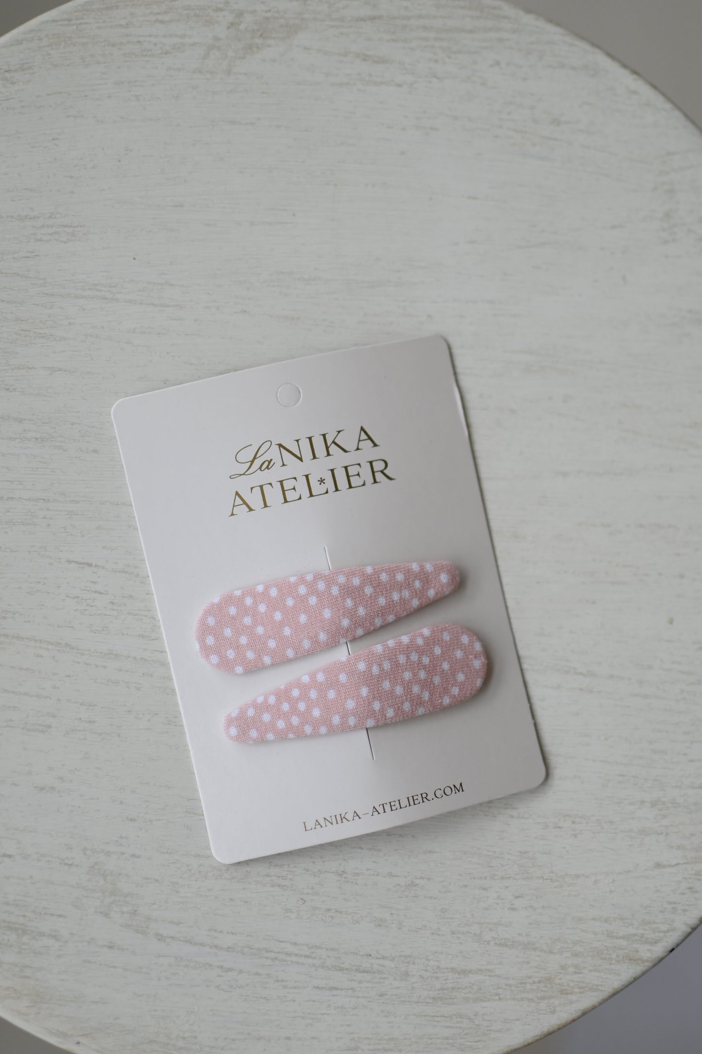 Špangice baby pink dots