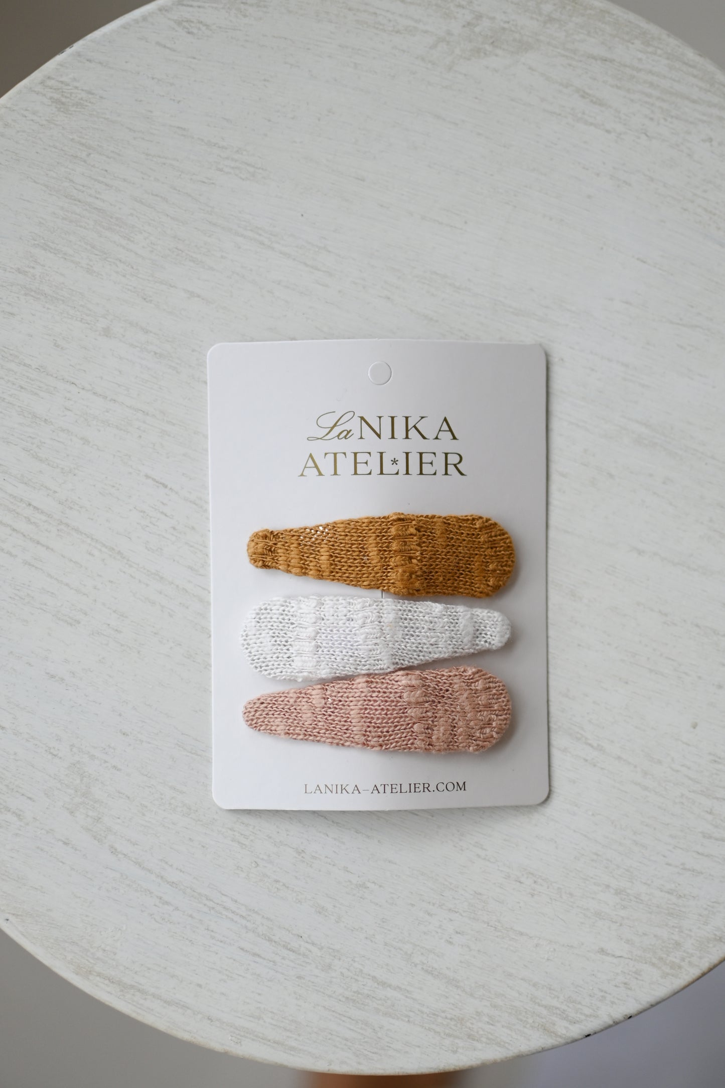Špangice KNIT (pletenine) trio