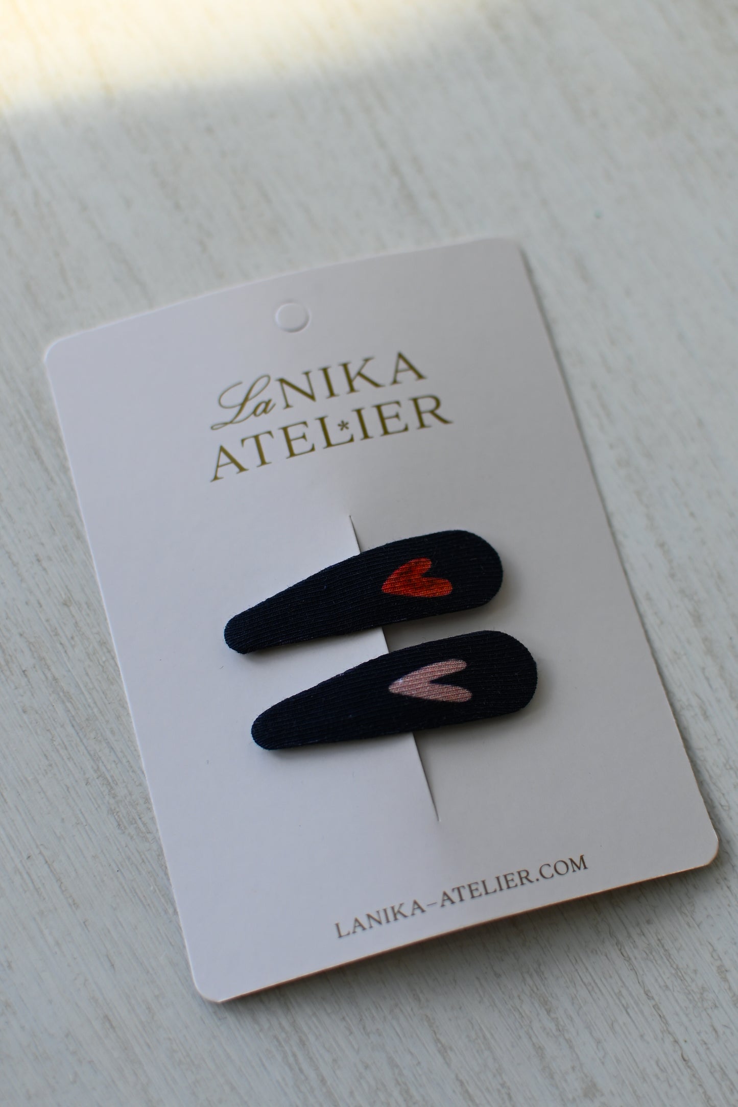 Špangice dark blue hearts