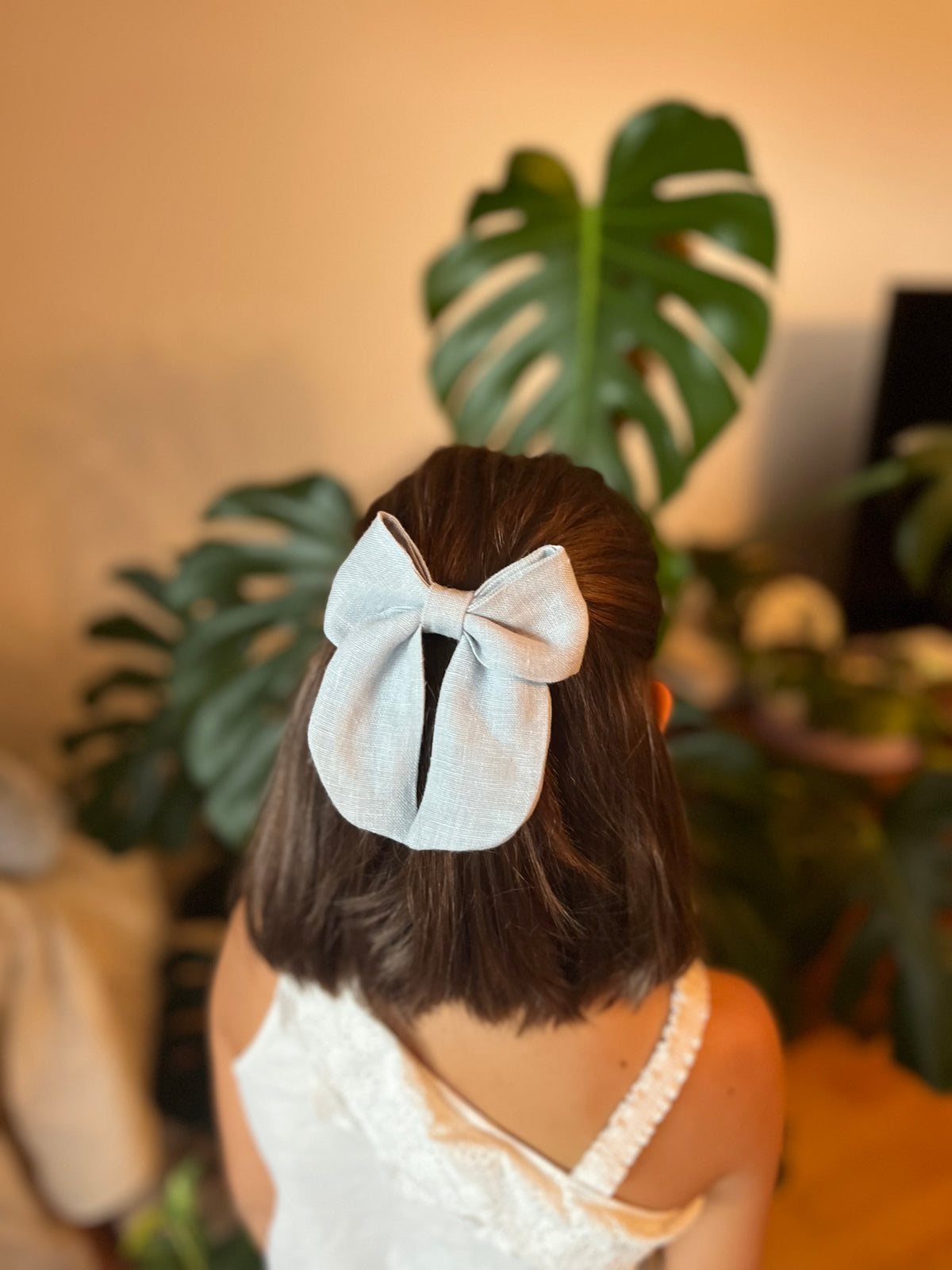 Lanena mašnica Sailor Bow: Large in Midi