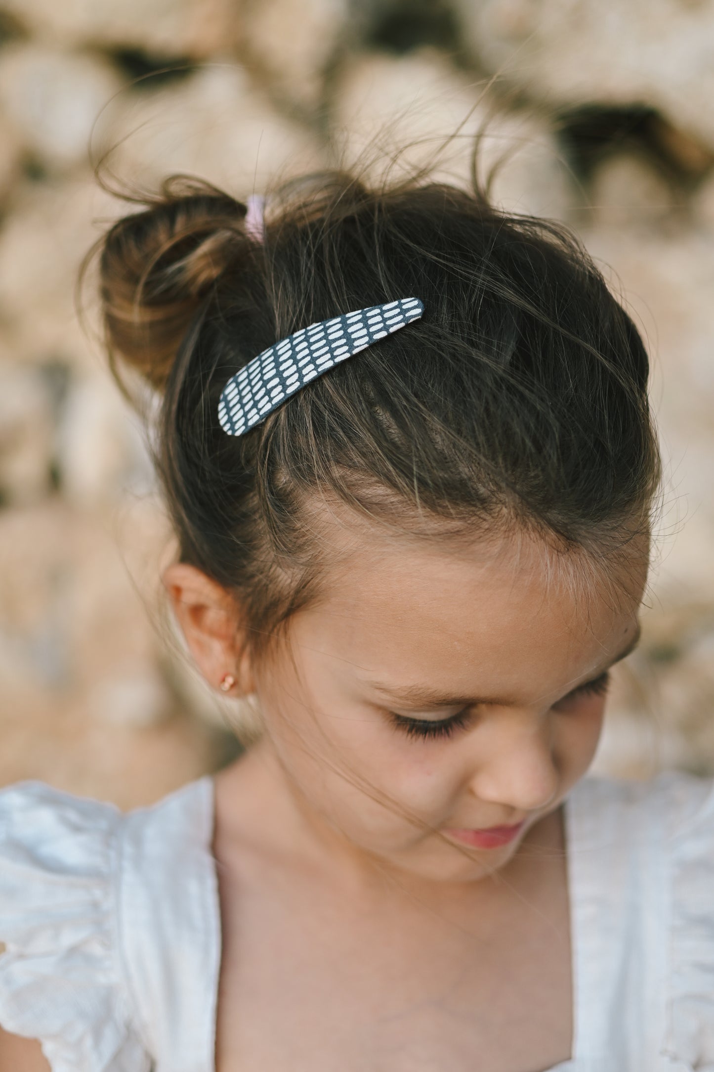 Špangice blue white dots