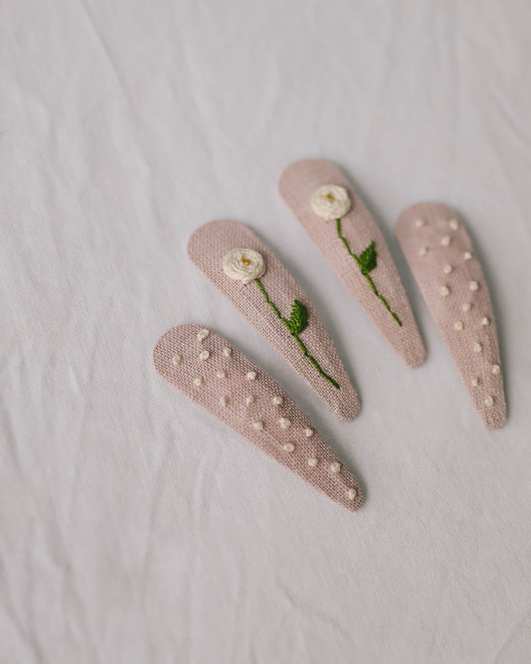 Špangice baby pink rose + dots