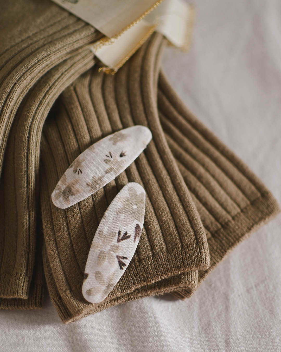 Oval špangice boho beige