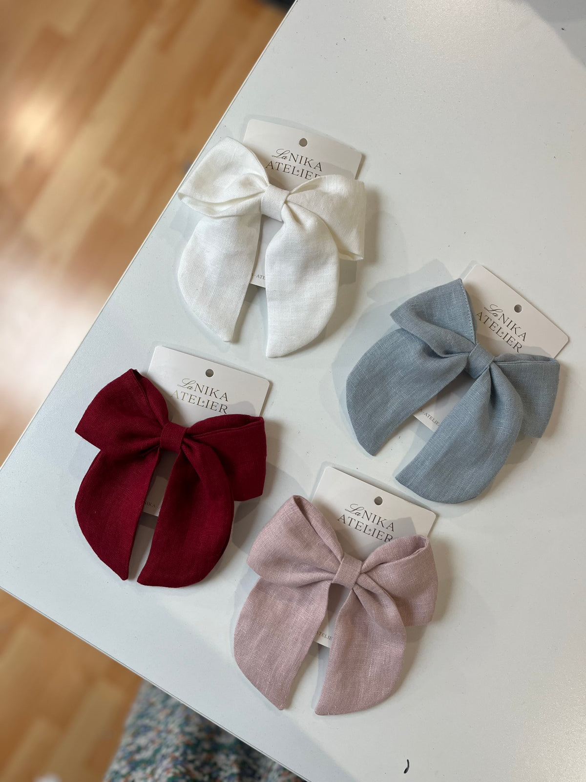 Lanena mašnica Sailor Bow: Large in Midi
