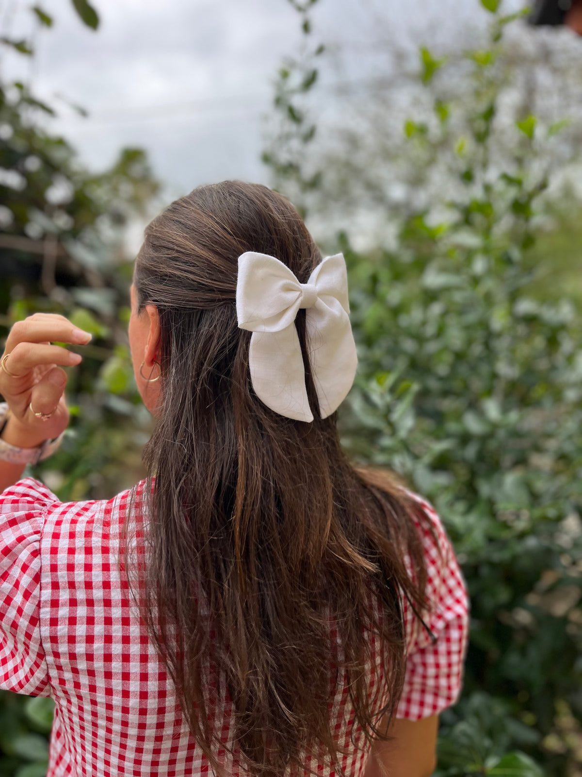 Lanena mašnica Sailor Bow: Large in Midi