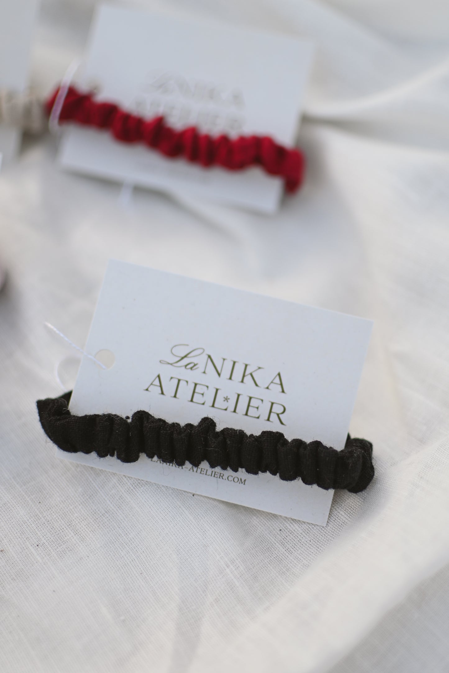 Skinny lanen scrunchie (elastike brez plastike)