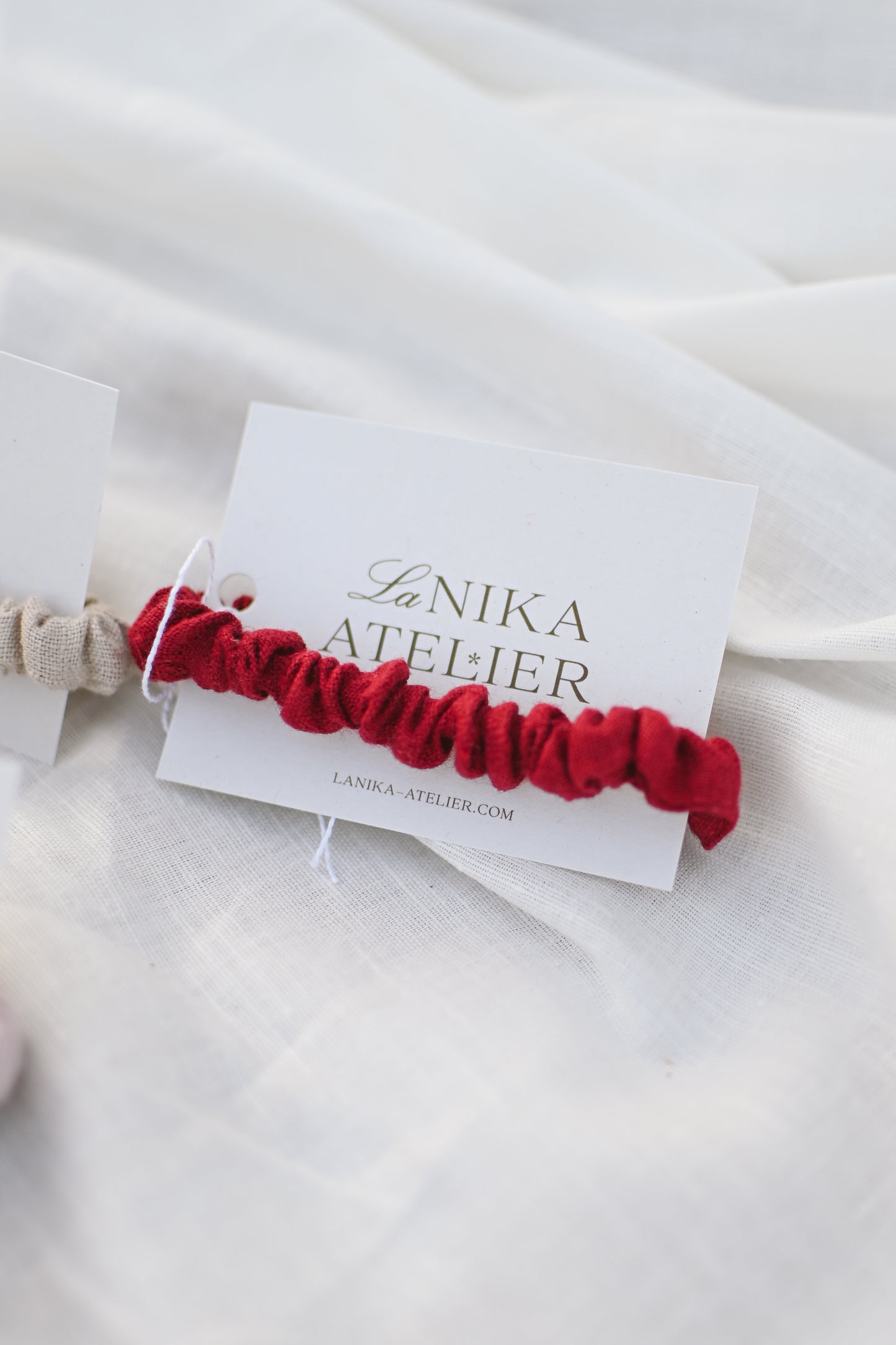 Skinny lanen scrunchie (elastike brez plastike)