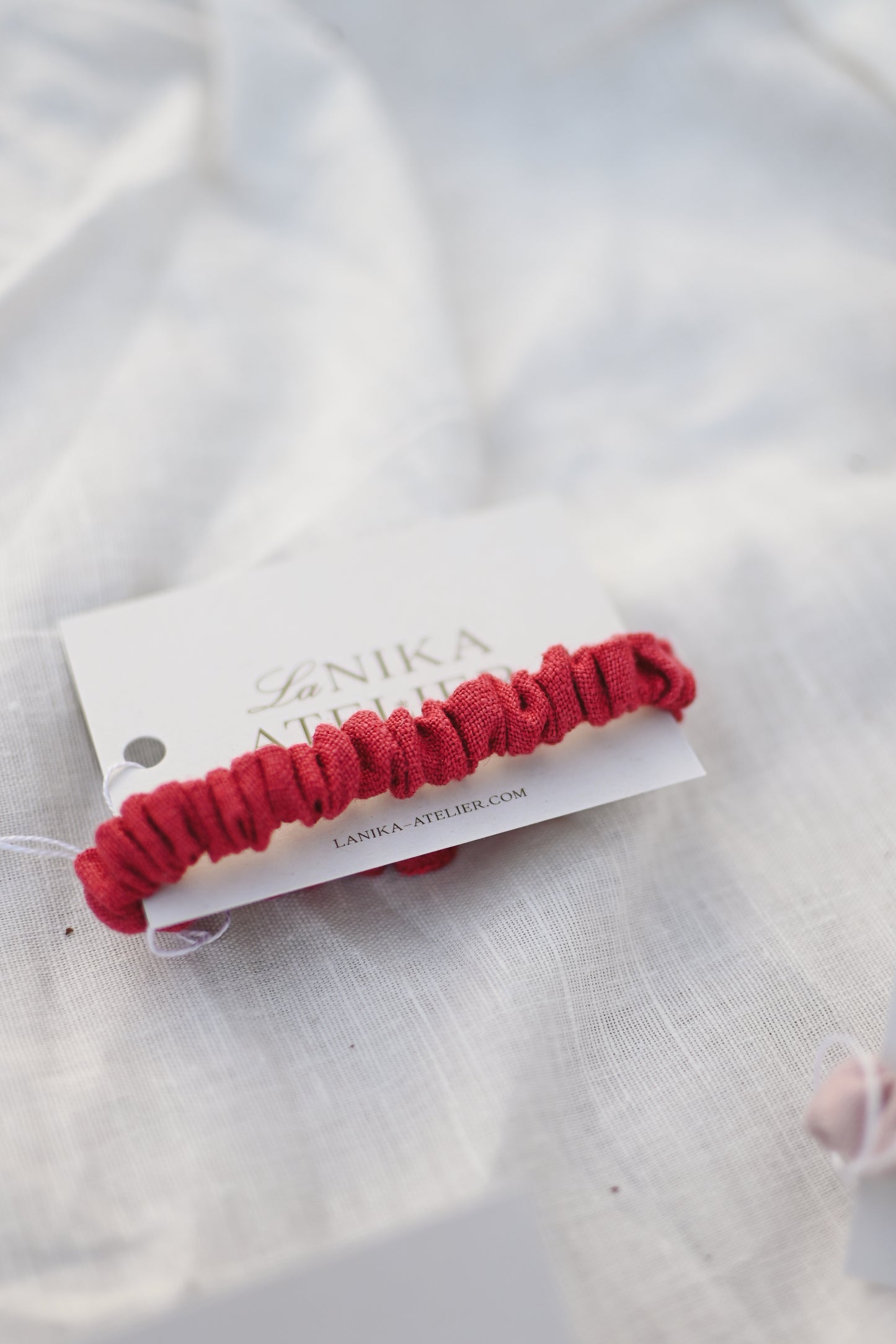 Skinny lanen scrunchie (elastike brez plastike)