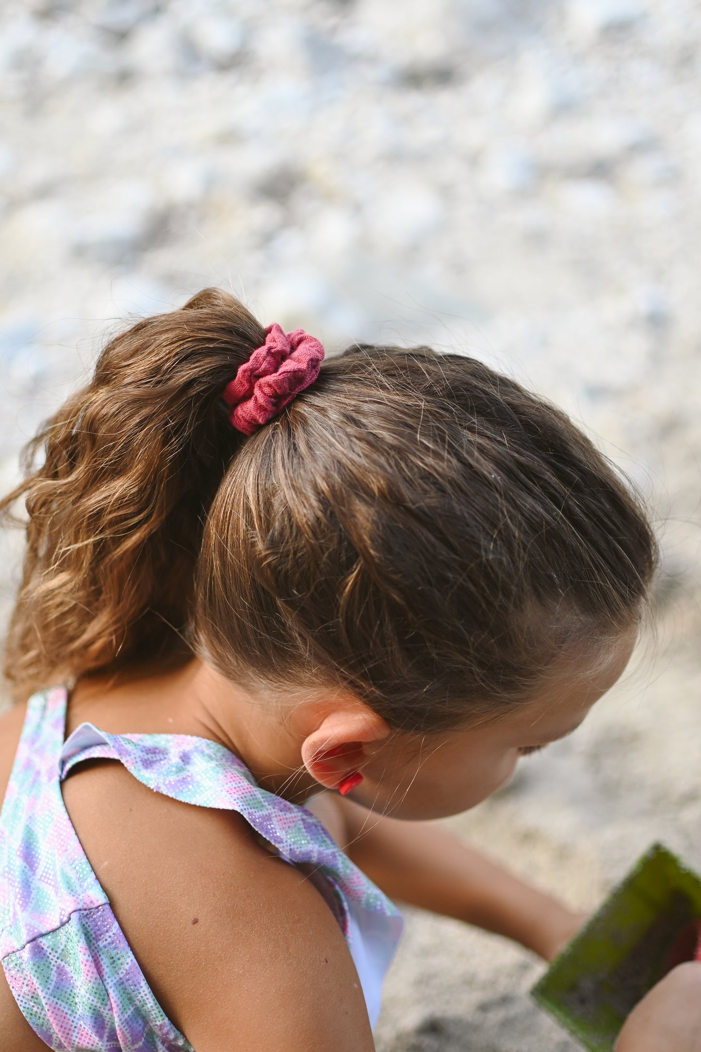 Skinny lanen scrunchie (elastike brez plastike)