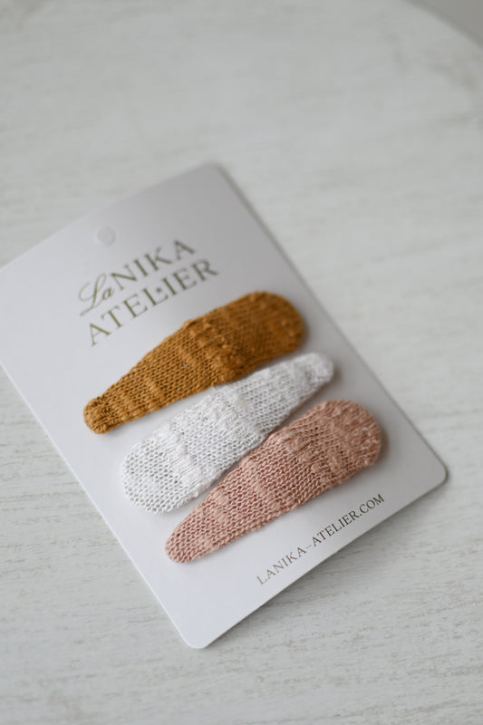 Špangice KNIT (pletenine) trio