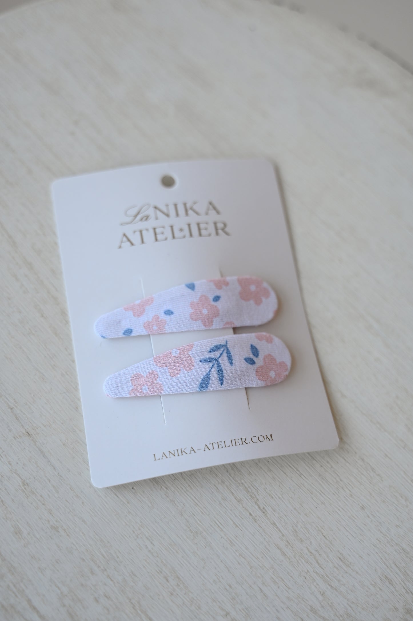 Špangice pink and blue floral