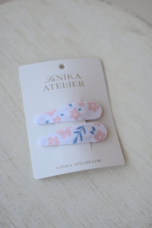 Špangice pink and blue floral