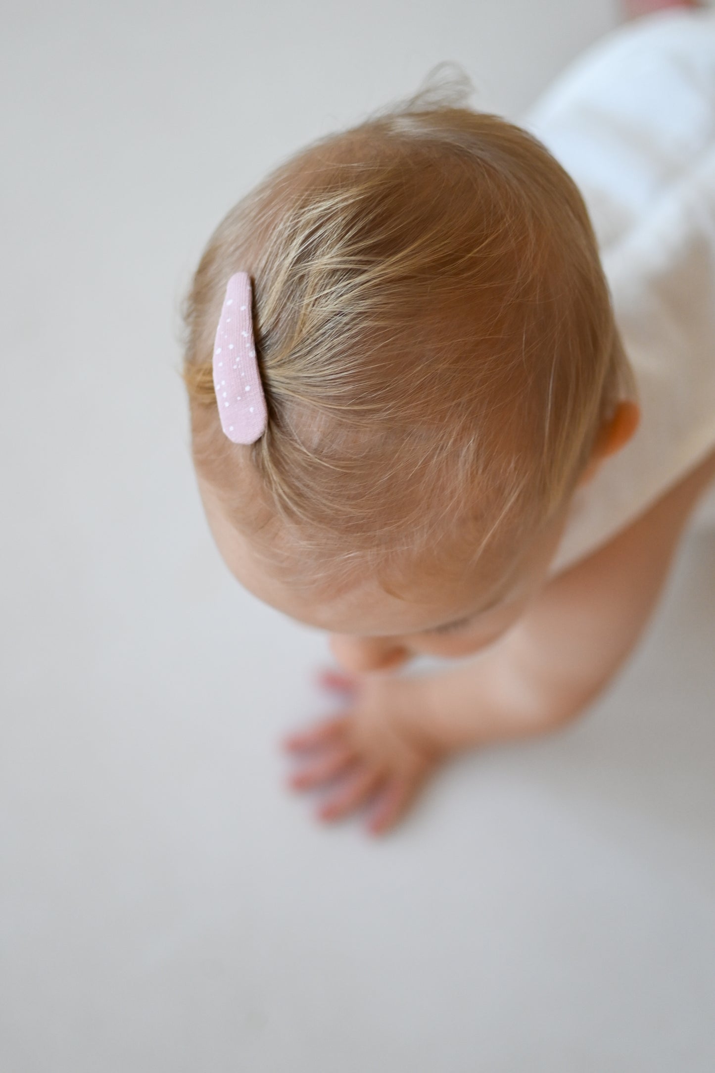 Mini špangice 5cm pink dots