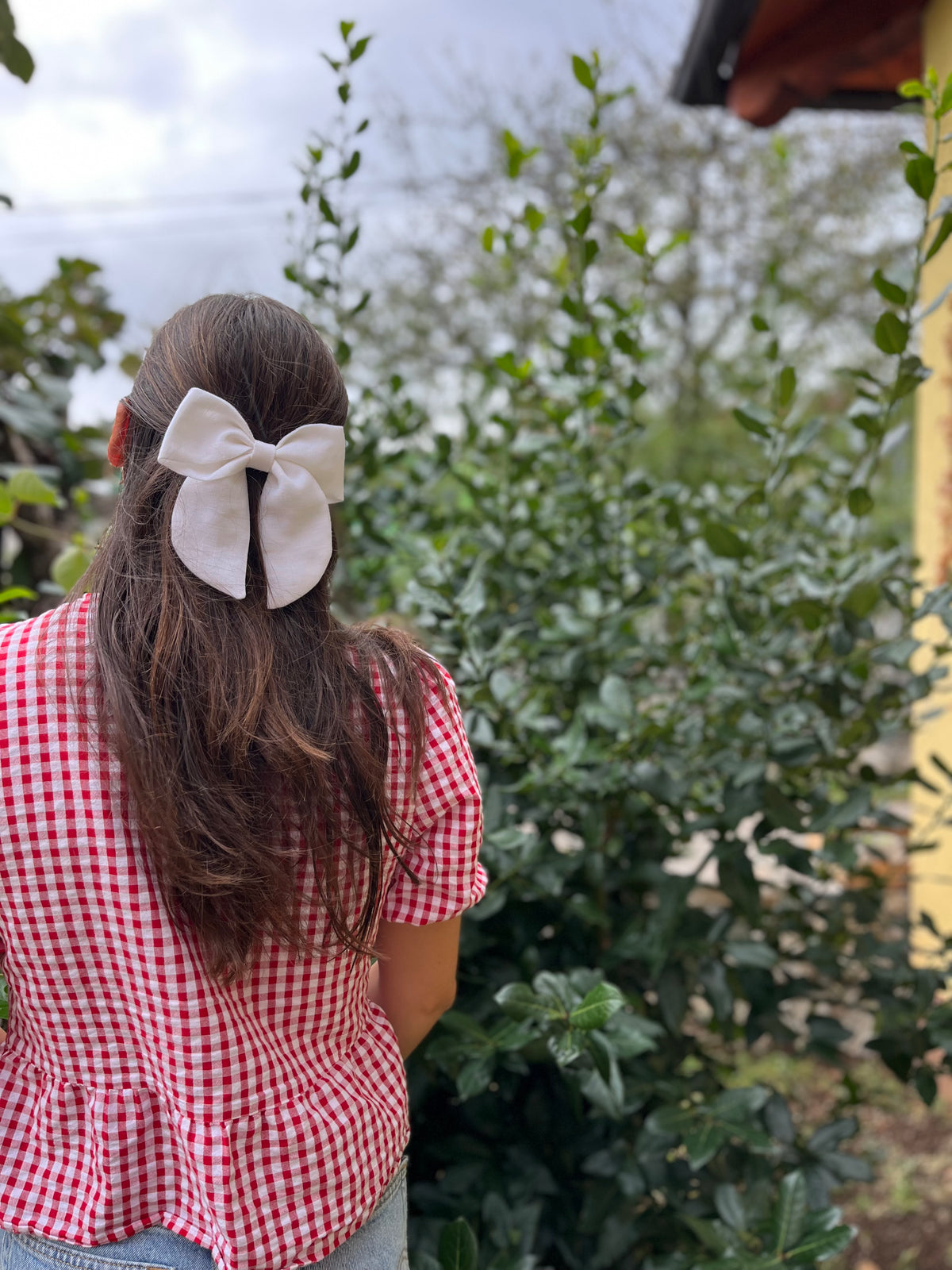 Lanena mašnica Sailor Bow: Large in Midi