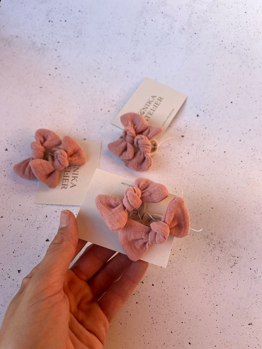 Mini mašnice (roza, tetra)
