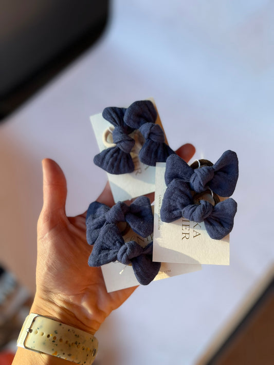 Mini mašnice (modre, tetra)